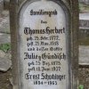 Herbert Thomas 1872-1918 Guendisch Julie 1875-1937 Grabstein